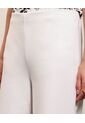 Pantalón Culotte Amplio Elegante  Para Mujer Blanco Patprimo de Patprimo