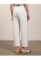 Pantalón Culotte Amplio Elegante  Para Mujer Blanco Patprimo de Patprimo