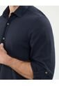 Camisa Para Hombre Manga Larga Con Bolsillo Cuello Casual M Color Azul Oscuro Marca Patprimo #44013093 de Patprimo