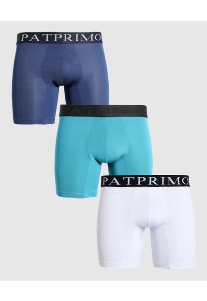 Boxer Para Hombre Filete Medio Color Azul Marca Patprimo #44000448