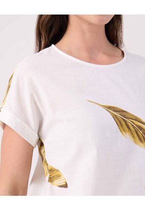 Blusa Para Mujer Manga Corta Color Blanco Marca Patprimo #30123632