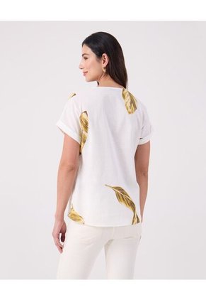 Blusa Para Mujer Manga Corta Color Blanco Marca Patprimo #30123632