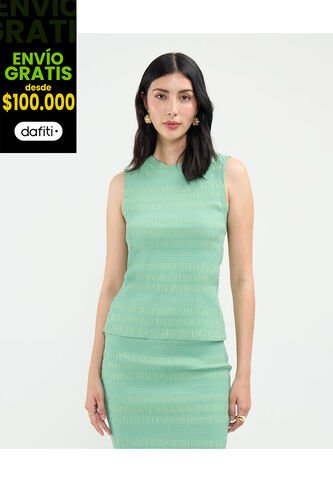 Blusa Para Mujer Manga Sisa Color Verde Marca Patprimo #30123506 Patprimo