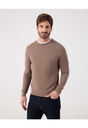 Saco Para Hombre Cuello Redondo Color Café Marca Patprimo #44330234