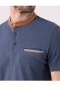 Polo Para Hombre M/L Cuello Mao Con Bolsillo Color Azul Marca Patprimo #44112781 de Patprimo