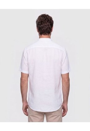 Camisa Cuello Mao Unicolor Para Hombre  Para Hombre Negro Patprimo