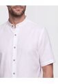 Camisa Cuello Mao Unicolor Para Hombre  Para Hombre Negro Patprimo de Patprimo