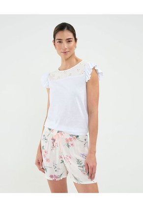 Pijama Para Mujer M/C P/C Color Blanco Marca Patprimo #30040297