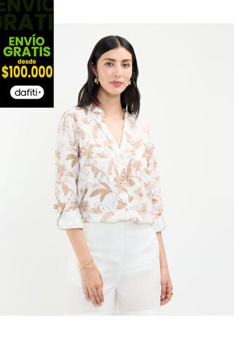 Blusa Para Mujer Manga Larga Color Café Marca Patprimo #30123453 Patprimo