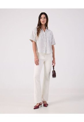 Camisa Para Mujer Manga Corta Color Blanco Marca Patprimo #30010760