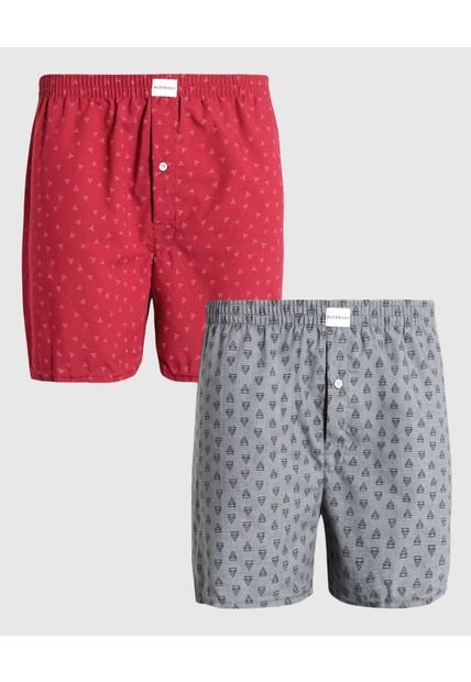 Boxer Para Hombre Bragueta Amplio Color Rojo Marca Patprimo #44000326