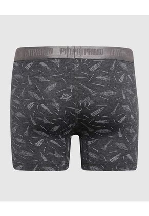Boxer Para Niño Fleat Seamer Medio Color Gris  Marca Patprimo #66000109