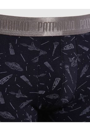 Boxer Para Niño Fleat Seamer Medio Color Azul  Marca Patprimo #66000109