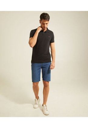 Polo Para Hombre Cuello Tejido Sin Bolsillo Color Negro Marca Patprimo #44112316