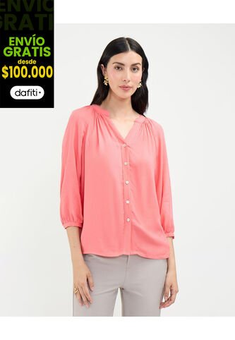 Blusa Para Mujer Manga 3/4 Color Rosa Marca Patprimo #30123450 Patprimo