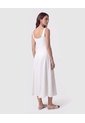 Vestido Midi Tiras Con Tablones Para Mujer  Para Mujer Negro Patprimo de Patprimo