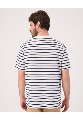 Camiseta Para Hombre Manga Corta Cuello Redondo Color Blanco Marca Patprimo #44090934