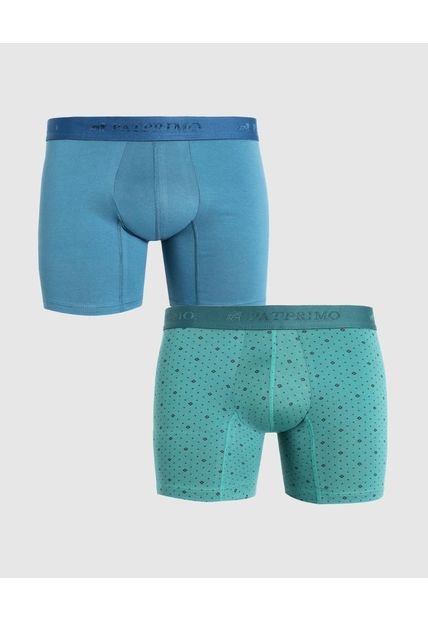 Boxer Para Hombre Fleat Seamer Medio Color Azul Marca Patprimo #44410001