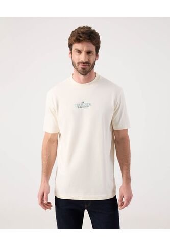 Camiseta Para Hombre Manga Corta Cuello Redondo Color Crema Marca Patprimo #44090967 Patprimo