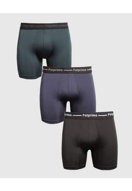 Boxer Para Hombre Filete Medio Color Negro Marca Patprimo #44420003