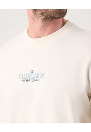 Camiseta Para Hombre Manga Corta Cuello Redondo Color Crema Marca Patprimo #44090967