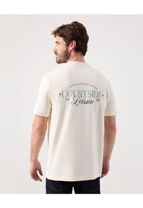 Camiseta Para Hombre Manga Corta Cuello Redondo Color Crema Marca Patprimo #44090967