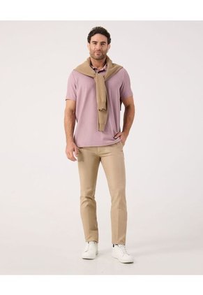 Polo Para Hombre Cuello Tejido Sin Bolsillo Color Rosa Marca Patprimo #44112753