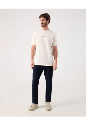 Camiseta Para Hombre Manga Corta Cuello Redondo Color Crema Marca Patprimo #44090967