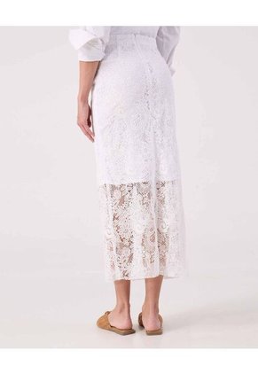 Falda Para Mujer Medio Color Blanco Marca Patprimo #30140416