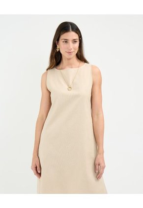 Vestido Para Mujer M/Sisa Medio Color Beige Marca Patprimo #30171039