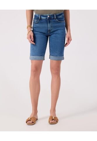 Bermuda Para Mujer Regular Largo Color Azul Marca Patprimo #30100394 Patprimo