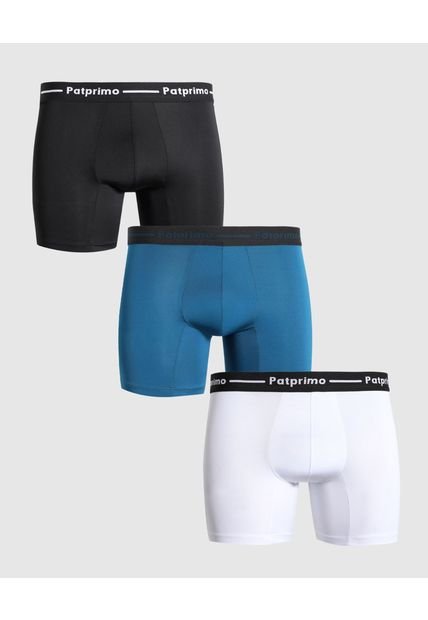 Boxer Para Hombre Filete Medio Color Azul Marca Patprimo #44420003