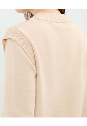 Saco Para Mujer Cuello Redondo Color Beige Marca Patprimo #30330627