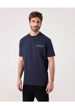 Camiseta Para Hombre Manga Corta Cuello Redondo Color Azul Marca Patprimo #44090967