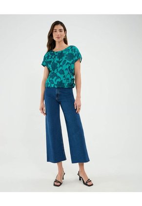 Blusa Para Mujer Manga Corta Color Verde Marca Patprimo #30123488