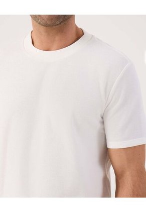 Camiseta Para Hombre Manga Corta Cuello Redondo Color Blanco Marca Patprimo #44090937