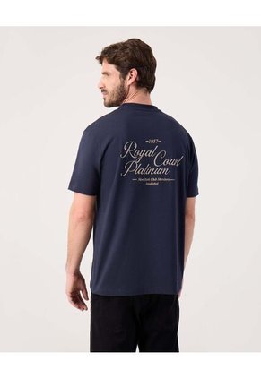 Camiseta Para Hombre Manga Corta Cuello Redondo Color Azul Marca Patprimo #44090967