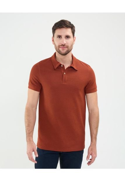 Polo Para Hombre Cuello Maquina Sin Bolsillo Color Naranja Marca Patprimo #44112720