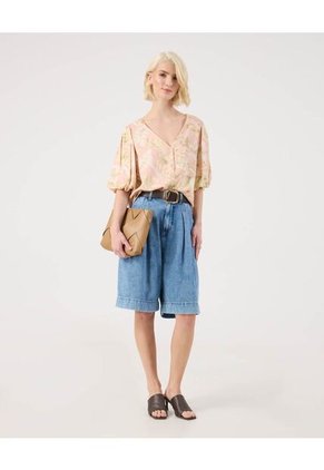 Blusa Para Mujer Manga Corta Color Rosa Marca Patprimo #30123596