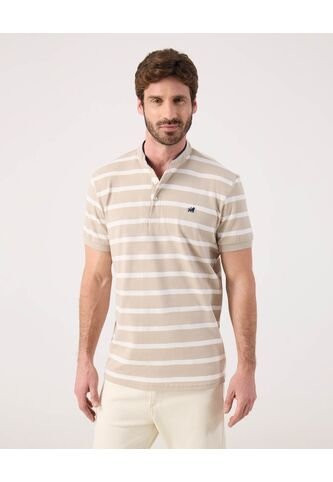 Polo Para Hombre Cuello Mao Sin Bolsillo Color Beige Marca Patprimo #44112743 Patprimo