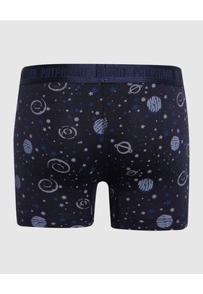 Boxer Para Niño Fleat Seamer Medio Color Azul Oscuro Marca Patprimo #66000109