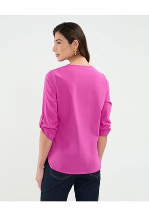 Blusa Para Mujer Manga 3/4 Color Rosa Marca Patprimo #30123449