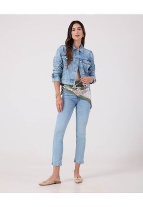 Chaqueta Para Mujer Trucker Color Azul Marca Patprimo #30080596