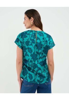 Blusa Para Mujer Manga Corta Color Verde Marca Patprimo #30123488