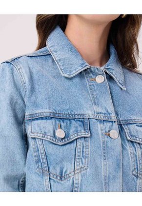 Chaqueta Para Mujer Trucker Color Azul Marca Patprimo #30080596