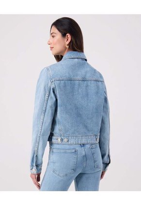 Chaqueta Para Mujer Trucker Color Azul Marca Patprimo #30080596