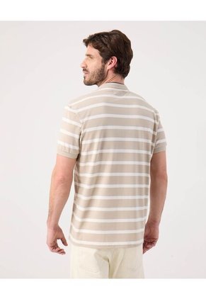 Polo Para Hombre Cuello Mao Sin Bolsillo Color Beige Marca Patprimo #44112743