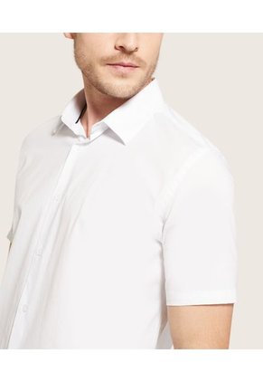 Camisa Para Hombre Manga Corta Con Bolsillo Cuello Casual C Color Blanco Marca Patprimo #44012578