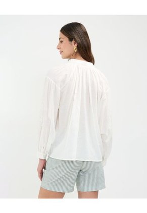 Blusa Para Mujer Manga Larga Color Blanco Marca Patprimo #30123438