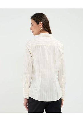 Camisa Para Mujer Manga Larga Color Crema Marca Patprimo #30010686